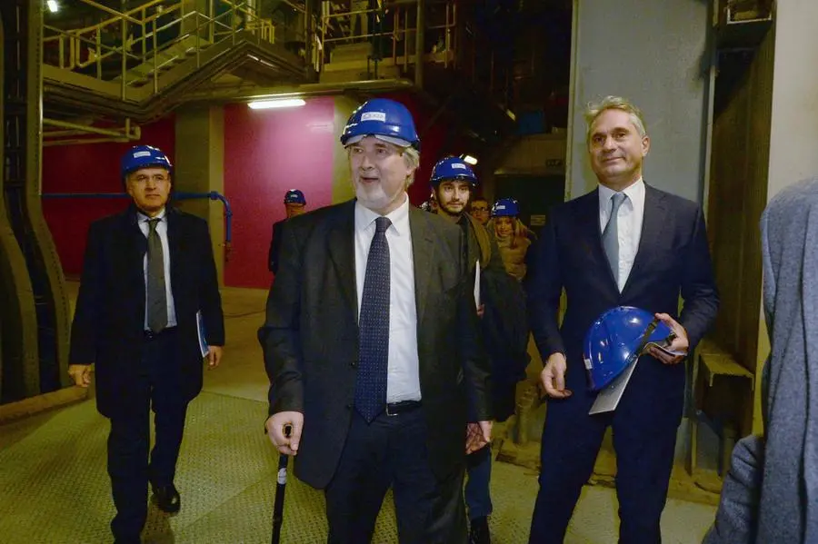Il ministro Poletti in visita al termoutilizzatore