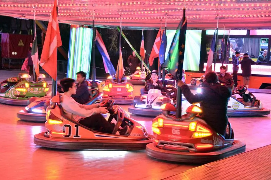 Luci del Luna Park a Campo Marte