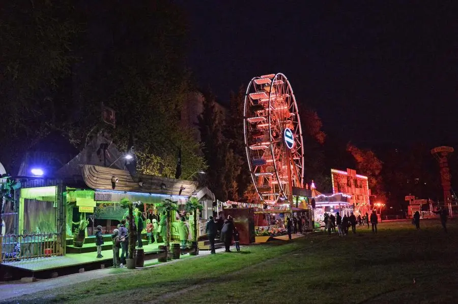 Luci del Luna Park a Campo Marte