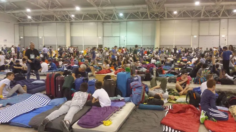 Giubileo dei ragazzi: l'accampamento in Fiera