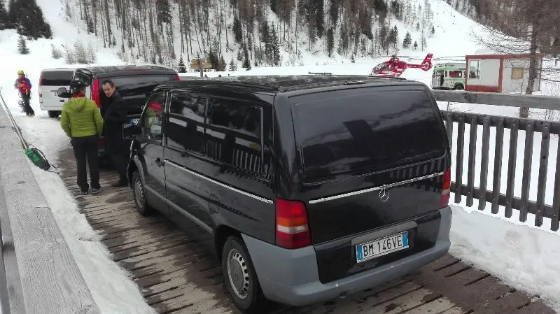 I soccorsi per la valanga in Val Pusteria