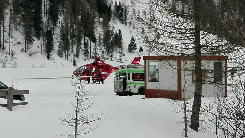 I soccorsi per la valanga in Val Pusteria