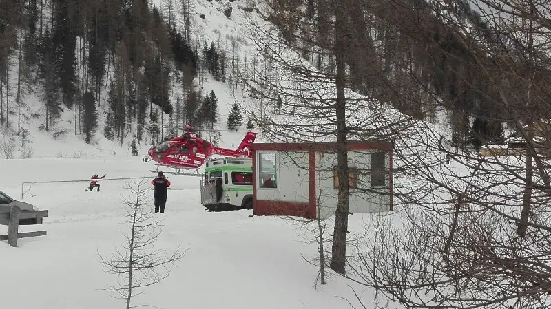 I soccorsi per la valanga in Val Pusteria