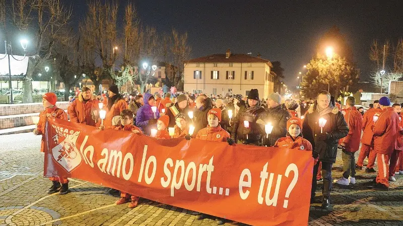 La fiaccolata a Gussago