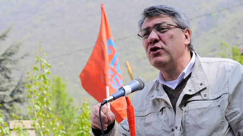 Il segretario generale Fiom-Cgil Landini alla Stefana