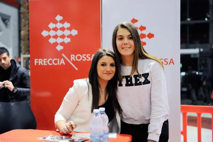 L'incontro con i fan al Freccia Rossa