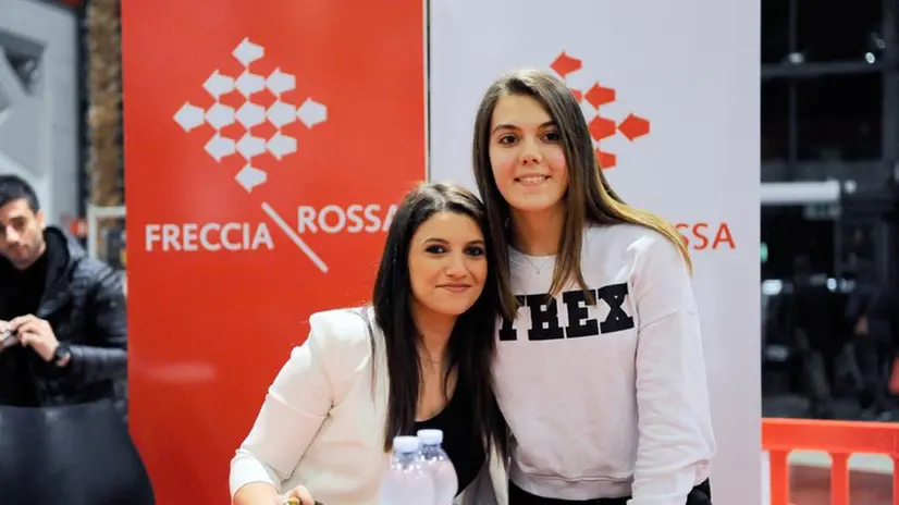 L'incontro con i fan al Freccia Rossa