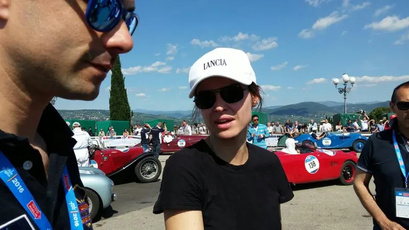 Kasia Smutniak a Firenze con la Mille Miglia