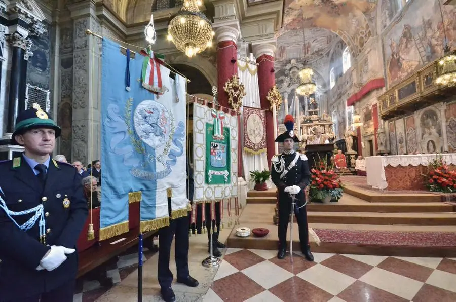 La messa celebrata dal vescovo Monari