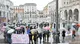 La protesta della comunità ucraina