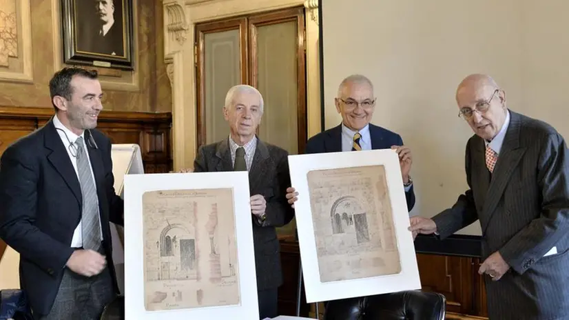 I disegni del restauro di Palazzo Broletto
