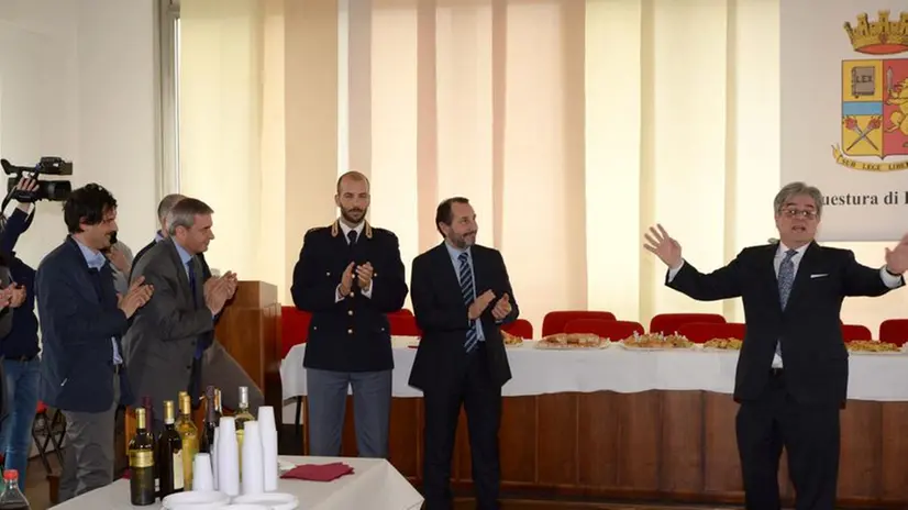 I saluti del questore Esposito