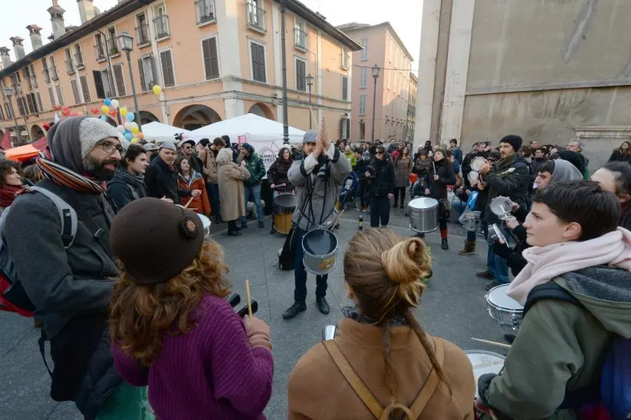 Piazza Mercato, la manifestazione dello #svegliaitalia