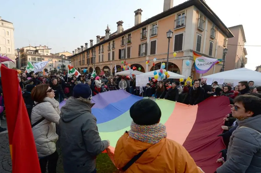 Piazza Mercato, la manifestazione dello #svegliaitalia