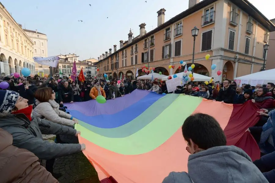 Piazza Mercato, la manifestazione dello #svegliaitalia