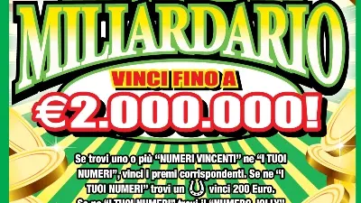 Gratta e Vinci, concorso Nuovo Mega Miliardario
