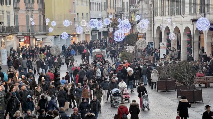 Centro affollato per l'Epifania