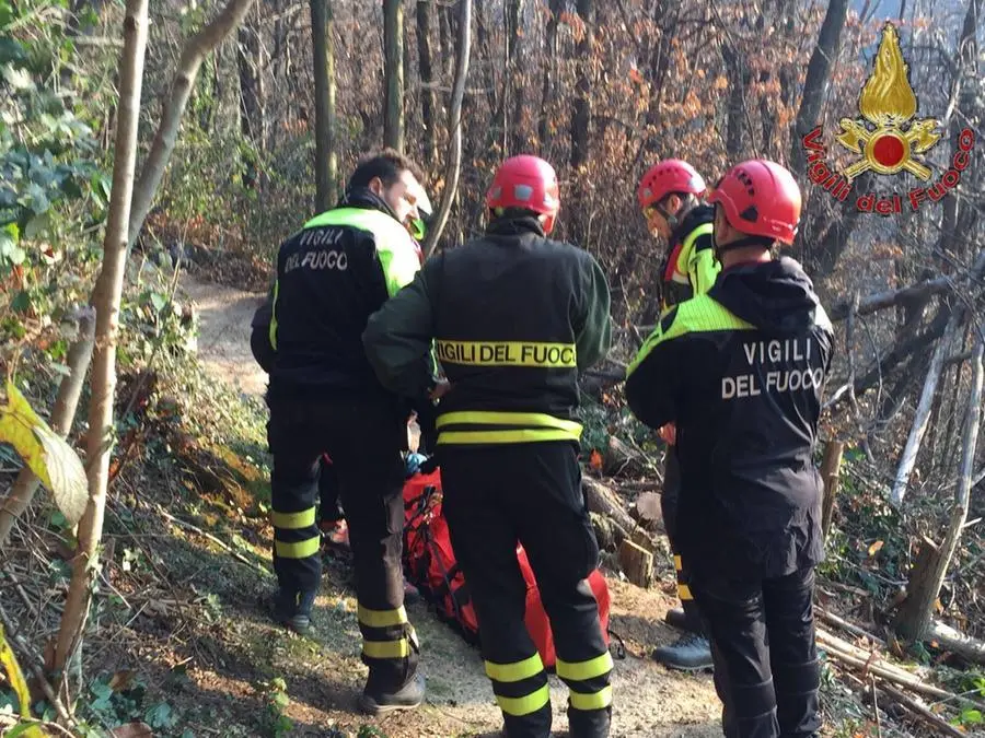 Ciclista caduto in Maddalena, i soccorsi