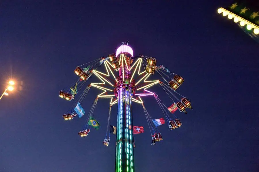 Luci del Luna Park a Campo Marte