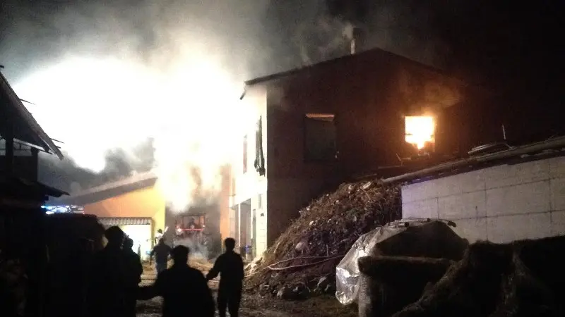 Incendio a Vobarno