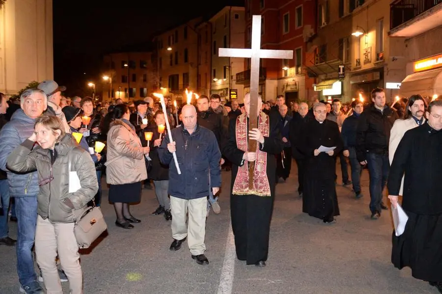 La Via Crucis per la città