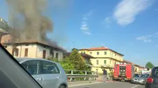 L'incendio a Sant'Eufemia