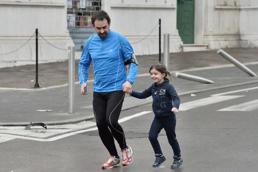 I corridori che hanno preso parte alla Metro Run