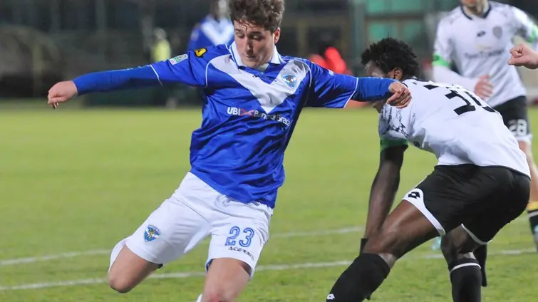 Morosini in azione in Brescia-Cesena