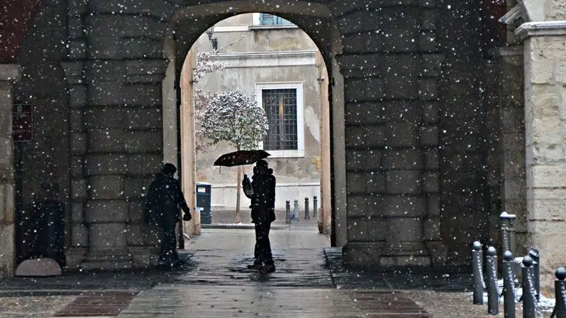 Neve a Brescia (archivio)