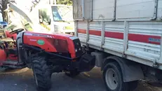 Il trattore contro il camion