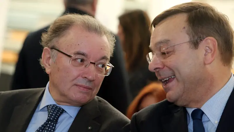 Squinzi, presidente uscente di Confindustria, con Marco Bonometti, presidente di Aib