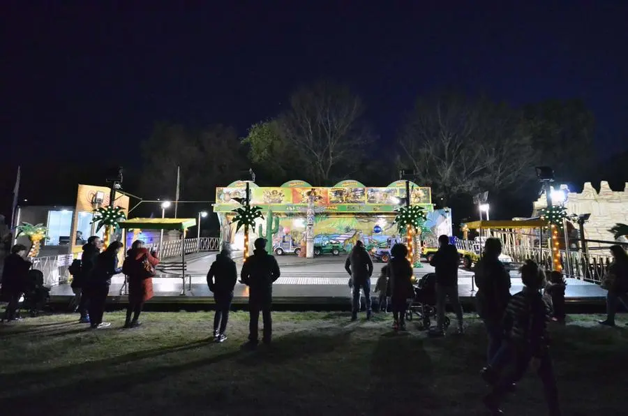 Luci del Luna Park a Campo Marte
