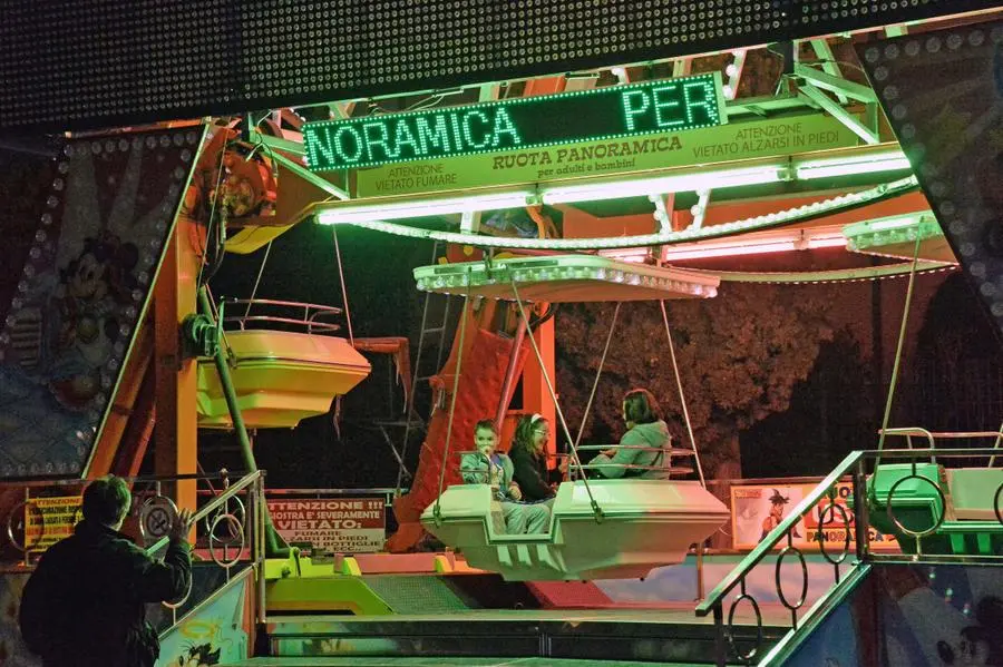 Luci del Luna Park a Campo Marte