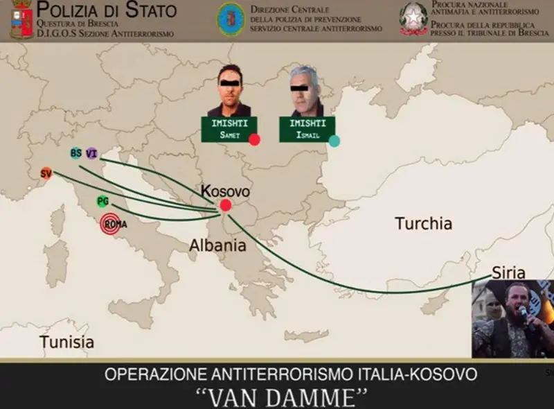Operazione Van Damme, la rete jihadista