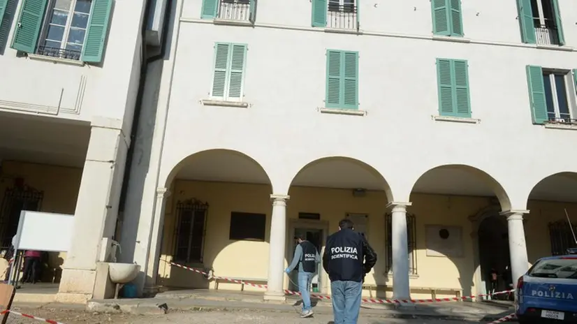 Il cortile interno dell'istituto Pastori
