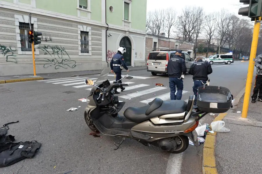 L'incidente in via Camozzi