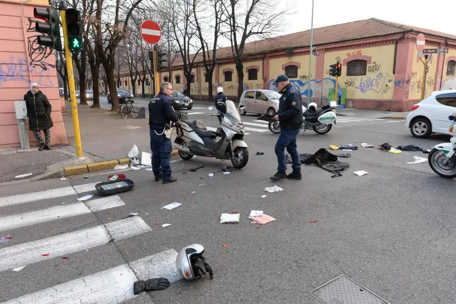 L'incidente in via Camozzi