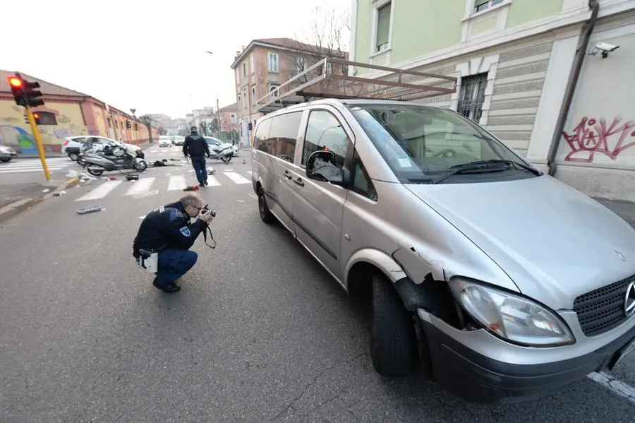 L'incidente in via Camozzi
