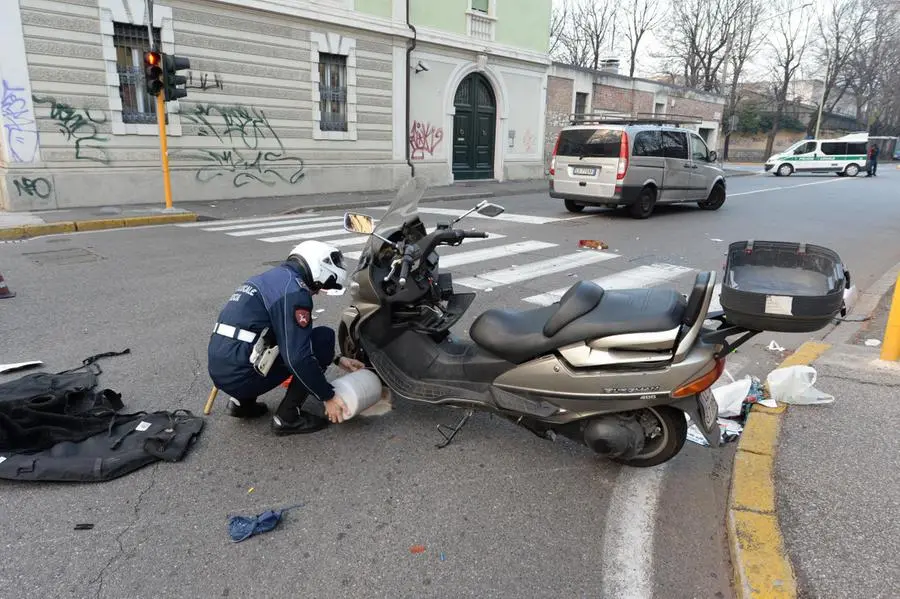 L'incidente in via Camozzi