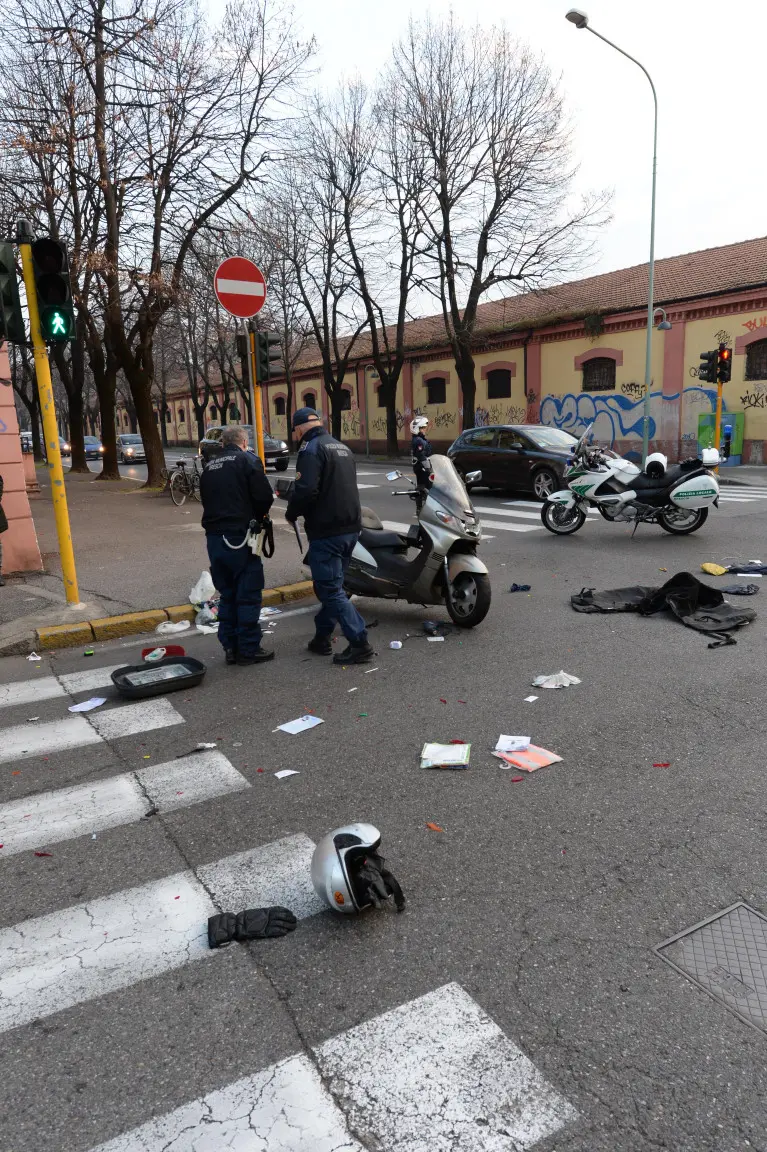 L'incidente in via Camozzi