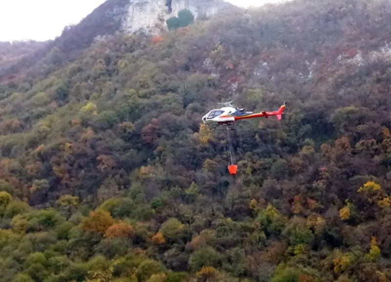 Incendio tra Vobarno e Alto Garda