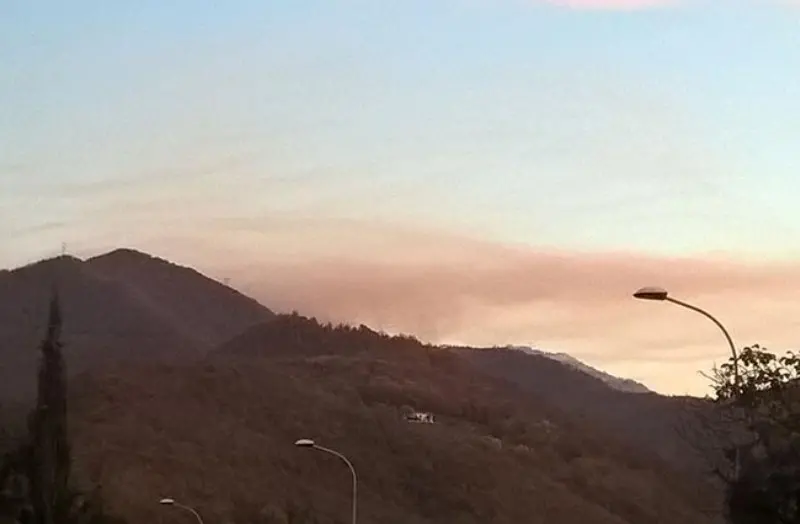 Incendio tra Vobarno e Alto Garda