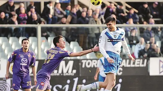 Michele Camporese in un Fiorentina-Brescia del gennaio 2011