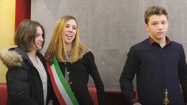 Giorgia Alberti tra Ana Boboc (a sinistra) e Josue Loue Arsene