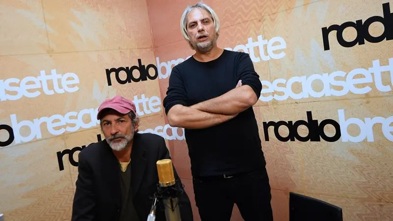 Paolo Benvegnù e Giovanni Ferrario a Radio Bresciasette