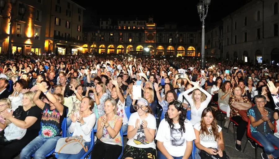 Il concerto di Francesco Renga in piazza Loggia