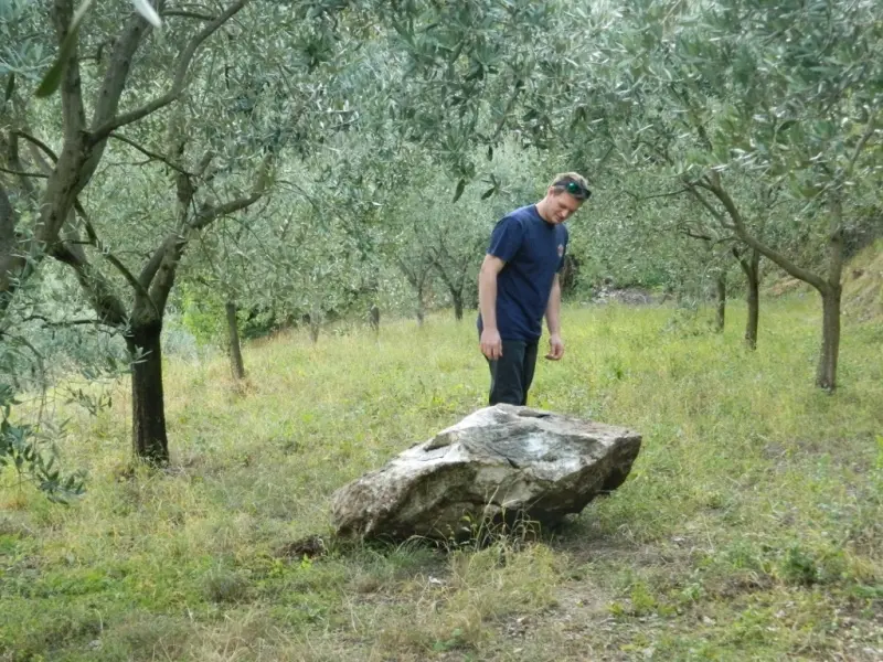 Un masso giù dalla Maddalena