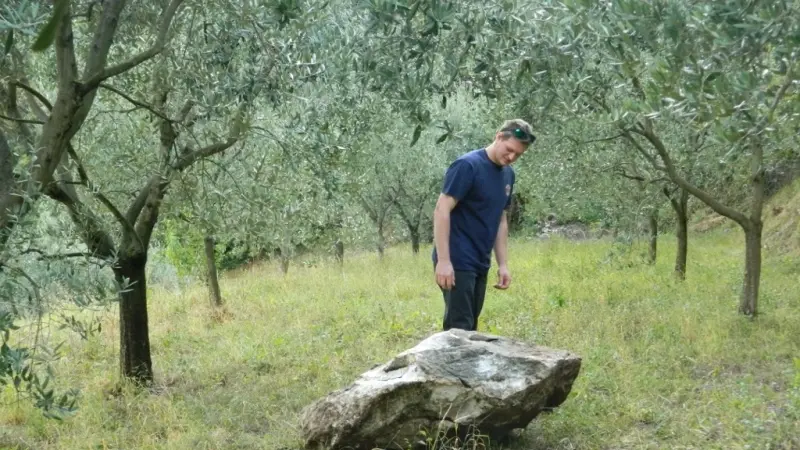 Un masso giù dalla Maddalena