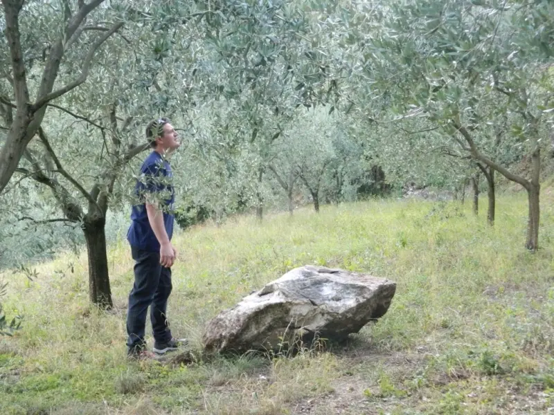 Un masso giù dalla Maddalena