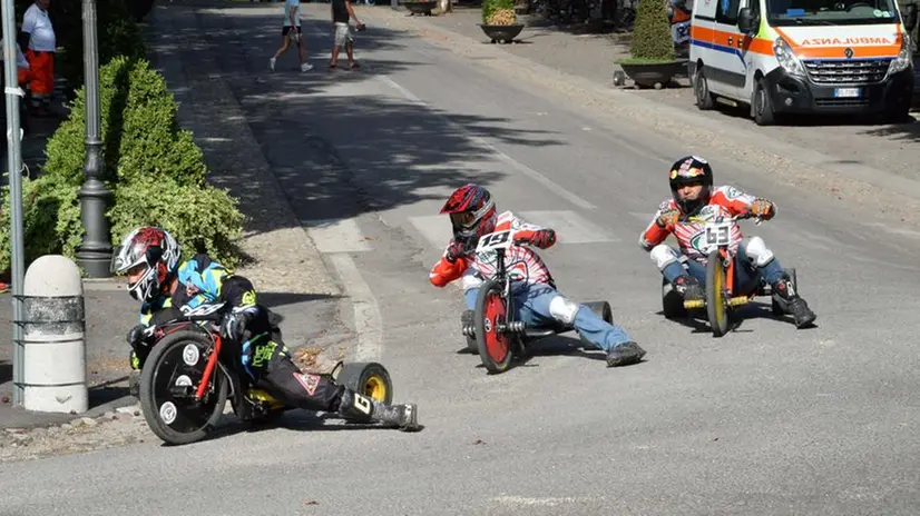 Drift trike in azione